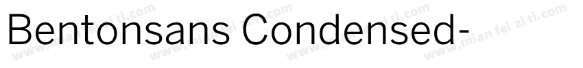 Bentonsans Condensed字体转换